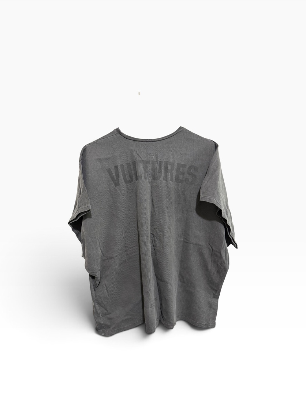 Men’s Yeezy Vultures Boxy T Shirt, Gray, YE 24 TS 02
